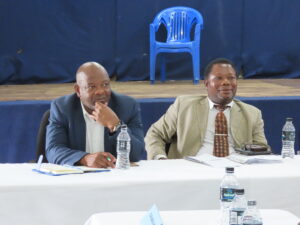 District Commissioner James Mwenda (Left) with Director of Finance (Right)